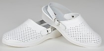 Сабо женские нат. кожа Эмануэла ПВХ ALMI (арт. 6802-00101) белый