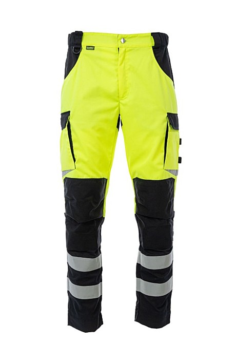 Летние сигнальные брюки Brodeks KS 309, желтый/черный